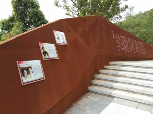 长城区耐候钢挡土墙